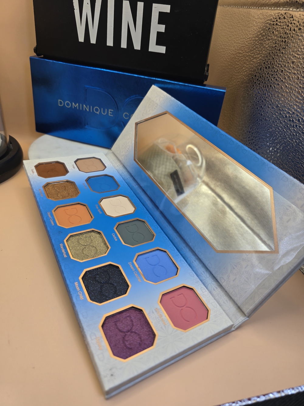 Dominique Cosmetics Blue Eyeshadow Palette – Multi-Color Shades